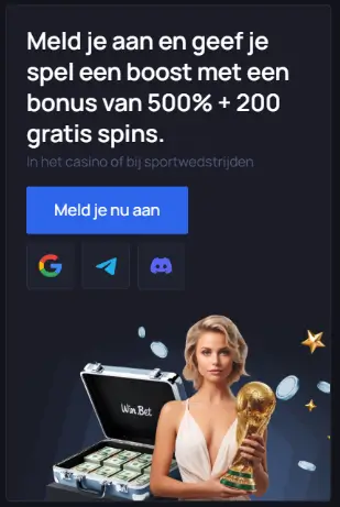 Win.Bet welkomstbonus mobiele banner